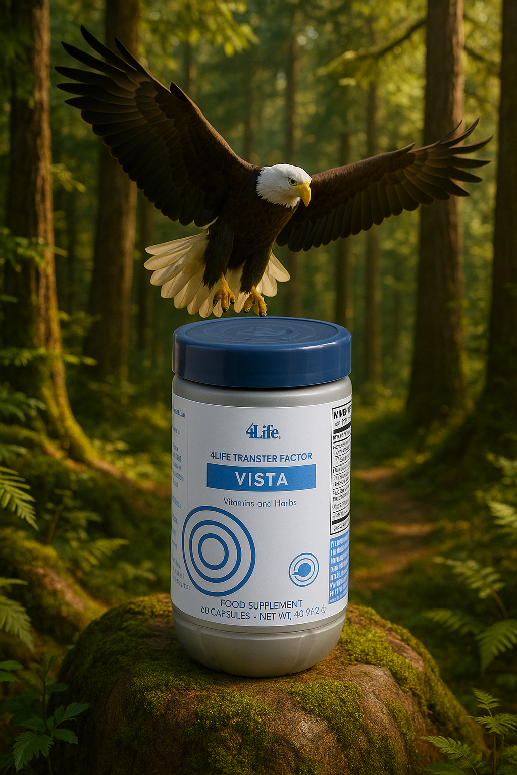 VISTA CON AGUILA EN BOSQUE VISTA CON AGUILA EN BOSQUE